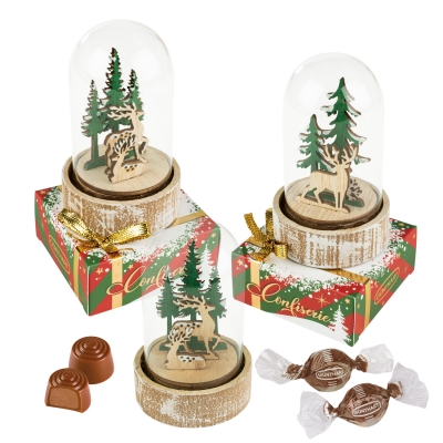 12 St. Winterlandschaft im Glas auf Box 