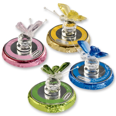 16 St. Kristallglas-Schmetterlinge auf Pralinentaler 