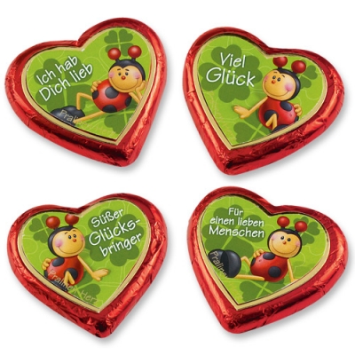 40 St. Große Pralinenherzen, Käfermotive 