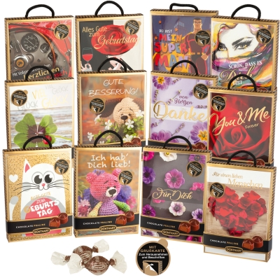 12 St. Pralinenpräsent Grußkarte, Collection 2 